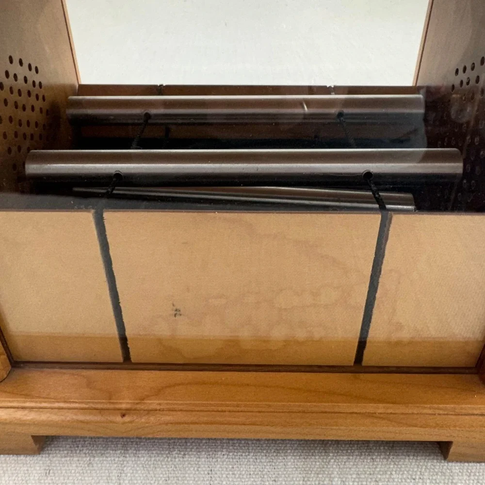 Vintage Falling Rain Nature Chimes Handmade Taiwan Meditation Zen Sound Box